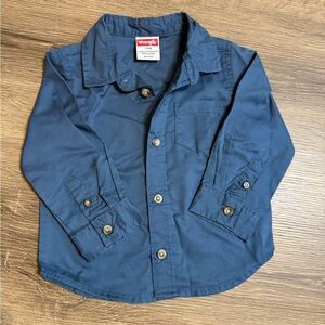 Wrangler Blue Button-Up Shirt